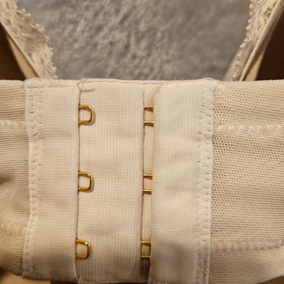 ThirdLove Bra 24/7 Womens 40F beige Floral Lace Wires supportive lace cleavage - Picture 7 of 10